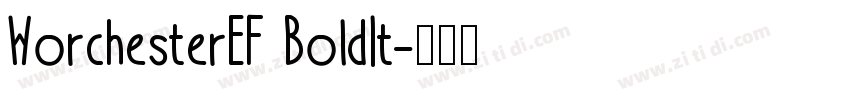 WorchesterEF BoldIt字体转换